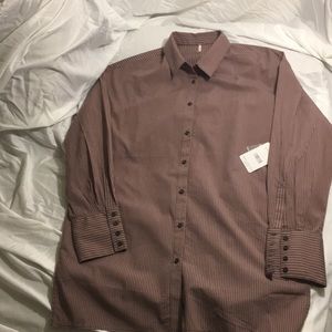 Free People - Striped Button Down - Size Large